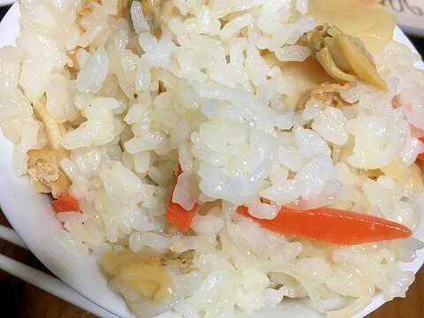 あさりと筍の混ぜご飯